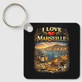 Chaveiro Eu amo Marselha