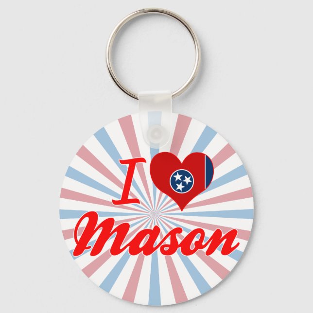 Chaveiro Eu Amo Mason, Tennessee (Frente)