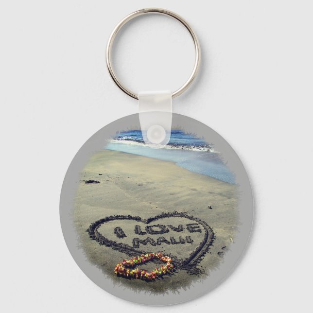 Chaveiro Eu amo Maui (Frente)