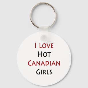 Chaveiro Eu Amo Meninas Canadianas Quentes
