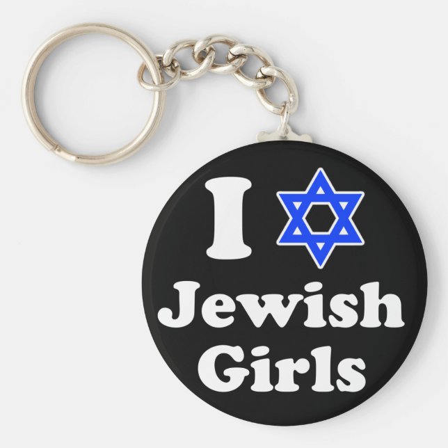 Chaveiro Eu Amo Meninas Judias (Frente)