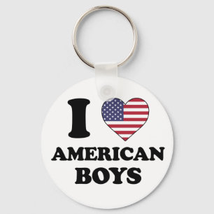 Chaveiro Eu amo meninos americanos