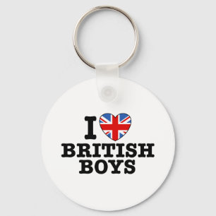 Chaveiro Eu amo meninos britânicos