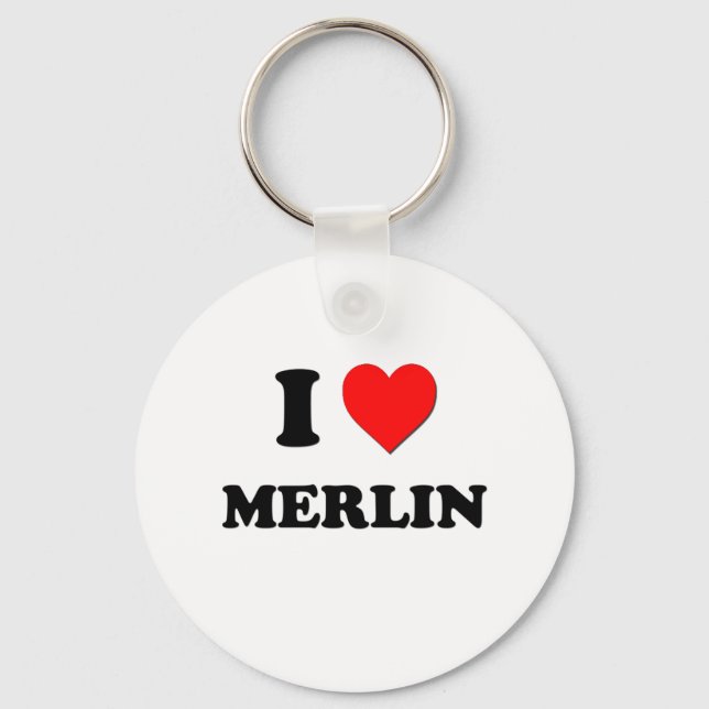 Chaveiro Eu amo Merlin (Frente)