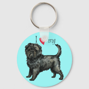 Chaveiro Eu amo meu Affenpinscher