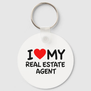 Chaveiro Eu Amo Meu Agente Imobiliário