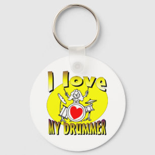 Chaveiro Eu amo meu baterista