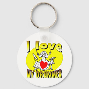 Chaveiro Eu amo meu baterista