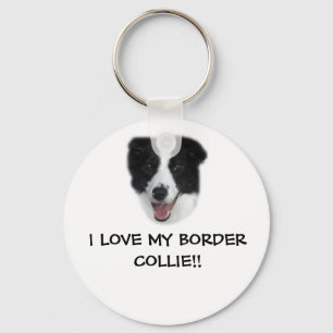 Chaveiro EU AMO MEU BORDER COLLIE!! Keyring.