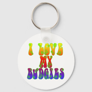 Chaveiro Eu amo meu Budgies