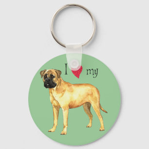 Chaveiro Eu amo meu Bullmastiff