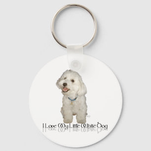 Chaveiro Eu Amo Meu Cachorrinho Branco - Havanese
