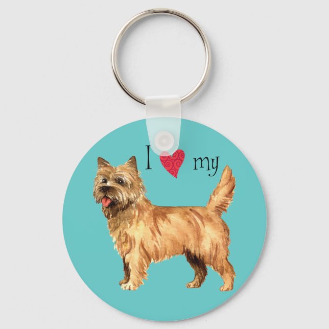 Chaveiro Eu amo meu Cairn Terrier (Frente)