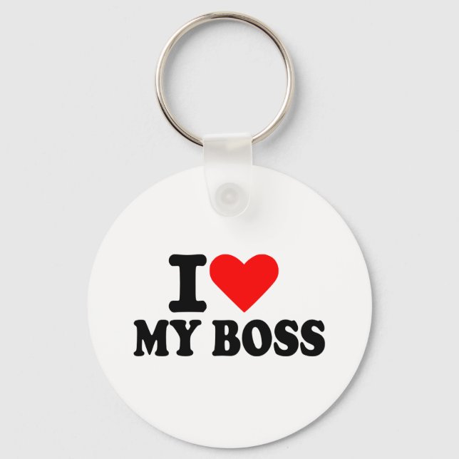 Chaveiro Eu amo meu chefe (Frente)