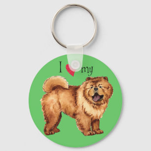 Chaveiro Eu Amo Meu Chow