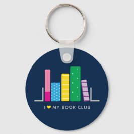 Chaveiro Eu amo meu clube de livros