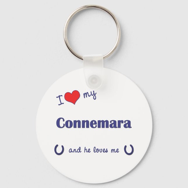 Chaveiro Eu Amo Meu Connemara (Pôneo Masculino) (Frente)
