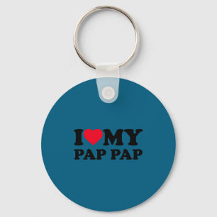 Chaveiro Eu Amo Meu Coração Pap-pap Vovô Família Pappap Lon