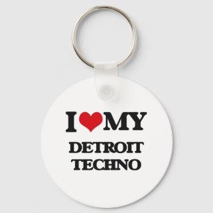 Chaveiro Eu amo meu DETROIT TECHNO
