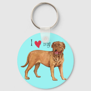 Chaveiro Eu amo meu Dogue de Bordeaux