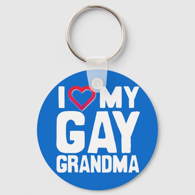 CHAVEIRO EU AMO MEU GAY GRANDMA - -... (Frente)