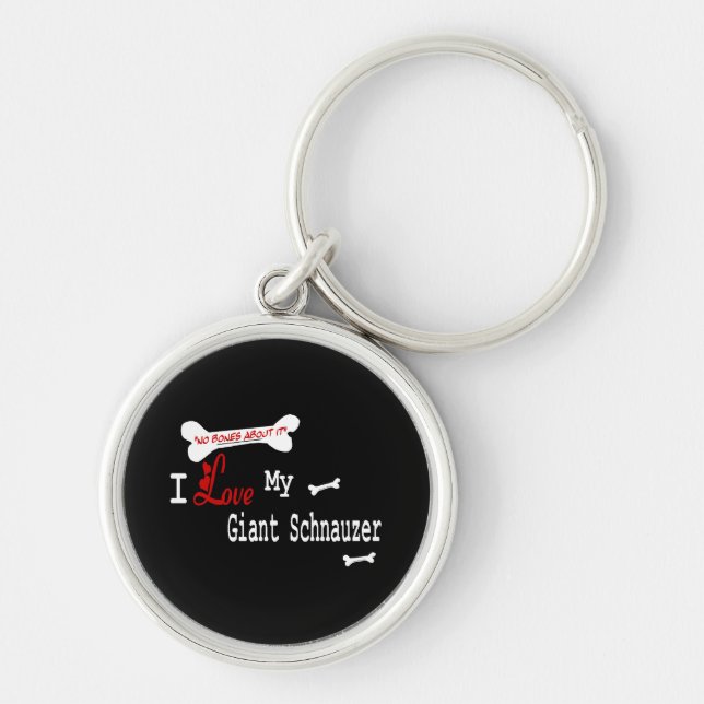 Chaveiro Eu amo meu giANT SCHNAUZZER (Frente)