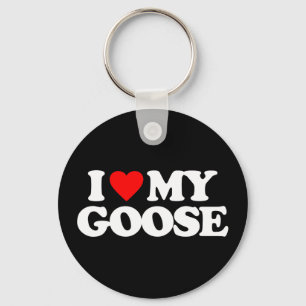 CHAVEIRO EU AMO MEU GOOSE
