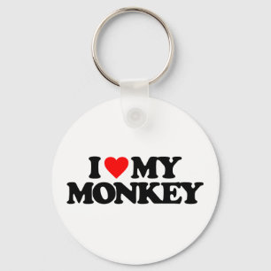 CHAVEIRO EU AMO MEU MACACO