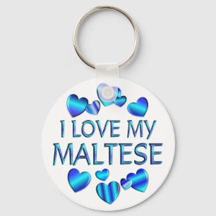 Chaveiro Eu amo meu maltês