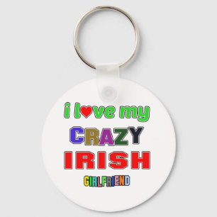 Chaveiro Eu amo meu namorada irlandês louco