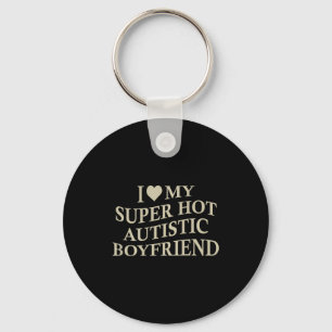Chaveiro Eu Amo Meu Namorado Autista Super Quente Camiseta 