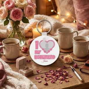 Chaveiro Eu Amo Meu Namorado Personalizado – Adicionar Foto