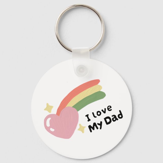 Chaveiro Eu Amo Meu Pai (Frente)