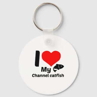 Chaveiro Eu amo meu peixe-gato do Canal