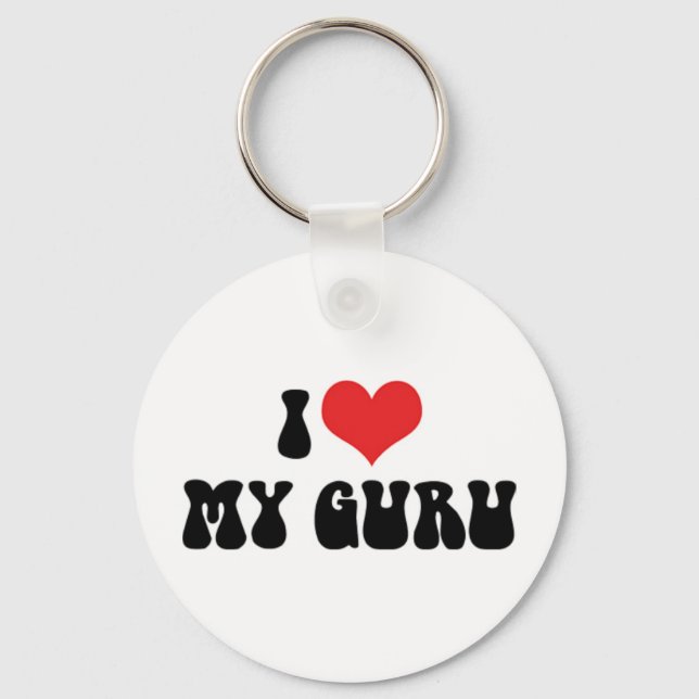 Chaveiro Eu Amo Meu Pingente de Guru (Frente)