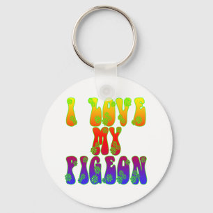 Chaveiro Eu Amo Meu Pombo