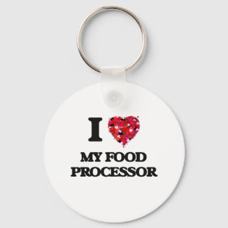 Chaveiro Eu amo meu processador de Comida