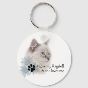 Chaveiro Eu amo meu ragdoll