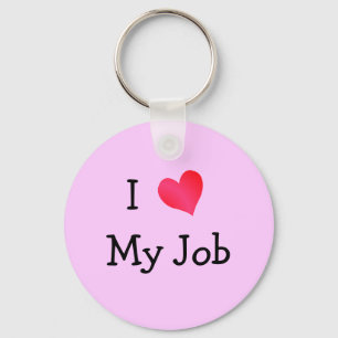 Chaveiro Eu amo meu rosa do trabalho
