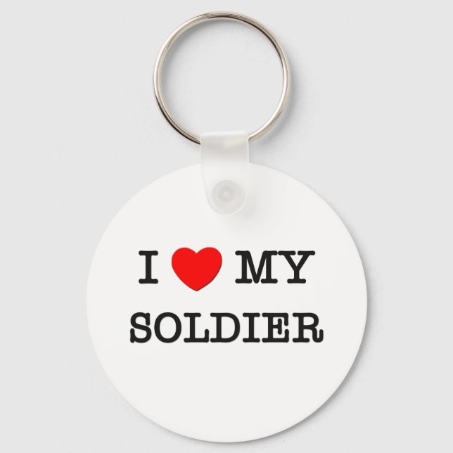 Chaveiro Eu Amo Meu SOLDADO (Frente)