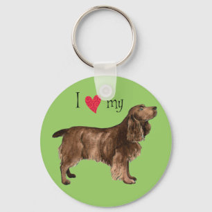 Chaveiro Eu amo meu Spaniel de campo