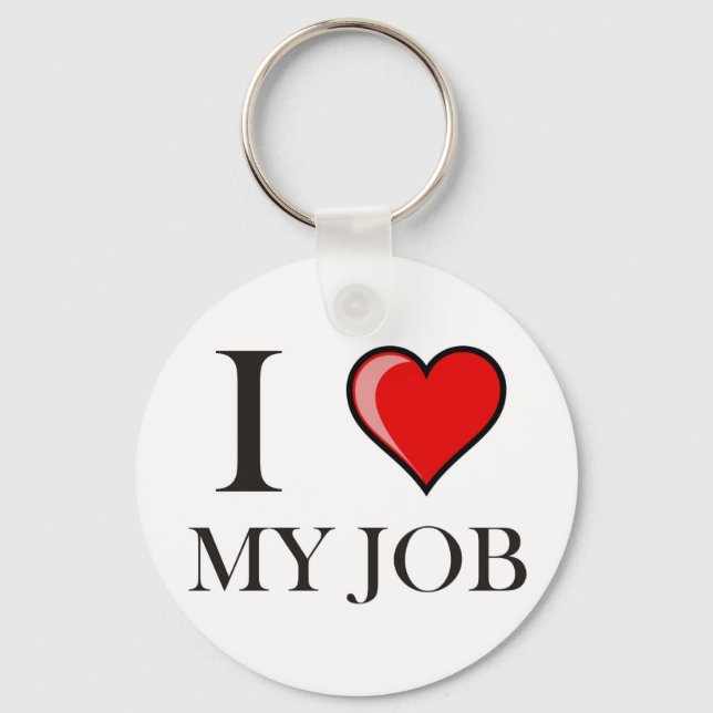 Chaveiro Eu amo meu trabalho (Frente)