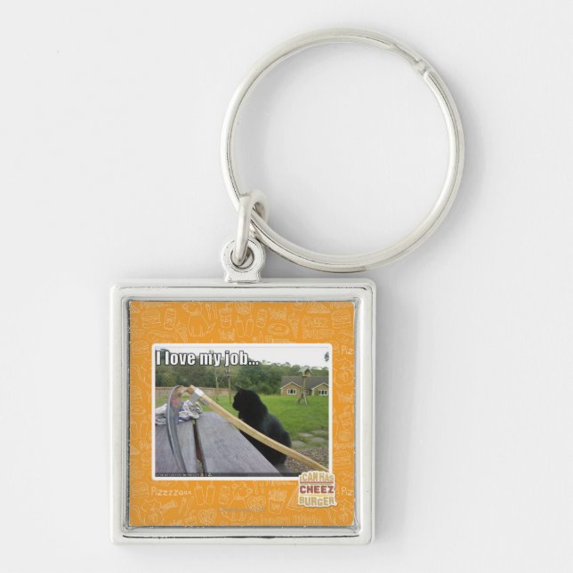 Chaveiro Eu amo meu trabalho (Frente)