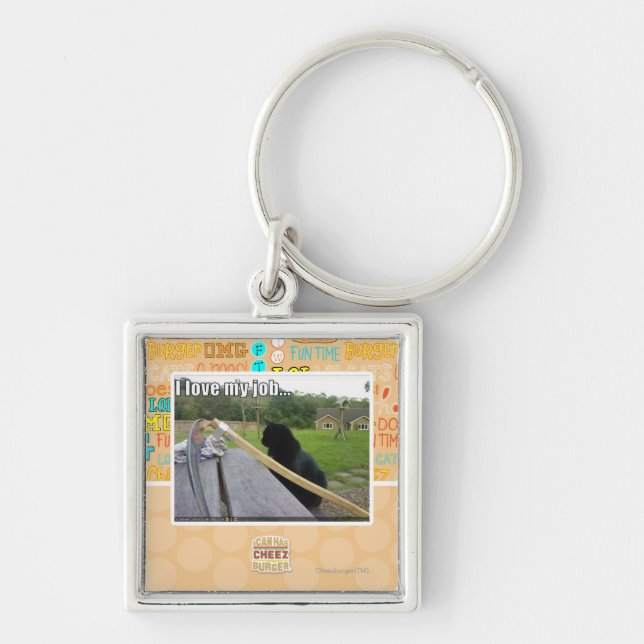 Chaveiro Eu amo meu trabalho (Frente)