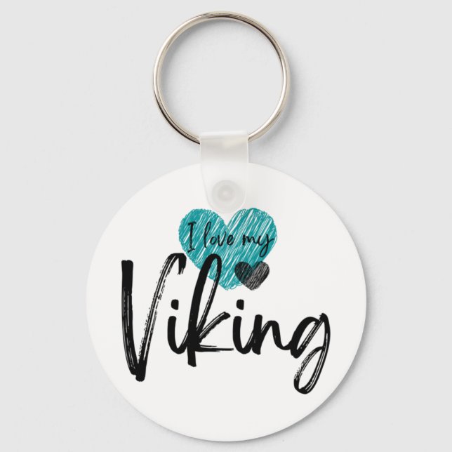 Chaveiro Eu amo meu Viking (Frente)