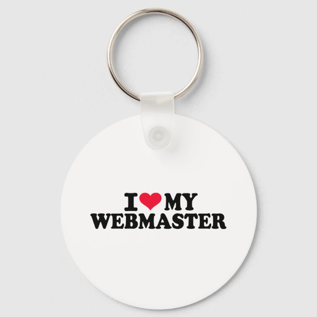 Chaveiro Eu amo meu Webmaster (Frente)