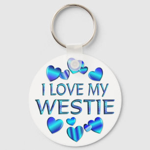 Chaveiro Eu amo meu Westie