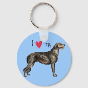 Chaveiro Eu amo meu Wolfhound irlandês