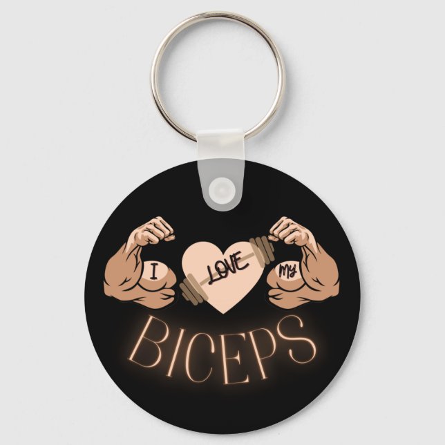 Chaveiro Eu Amo meus Biceps (Frente)