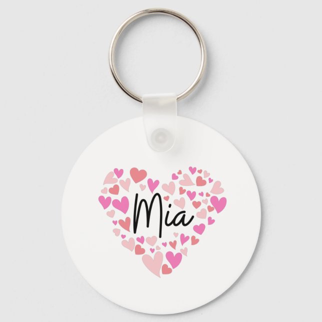 Chaveiro Eu amo Mia (Frente)